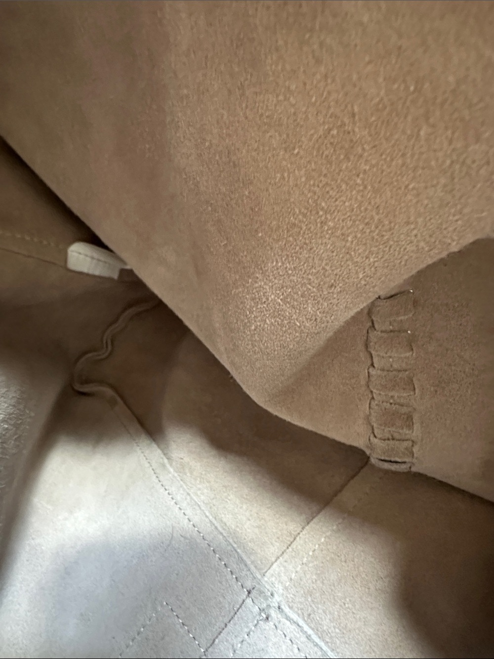Haute Hippie Grey/Beige Suede Shoulder Hobo Bag - Picture 10 of 12